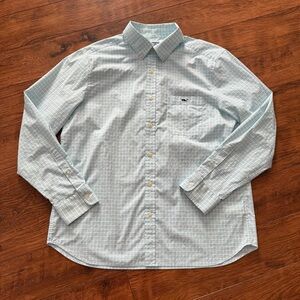 Vineyard Vines On The Go Performance Vineyard Vines Shirt Top Button Down Large